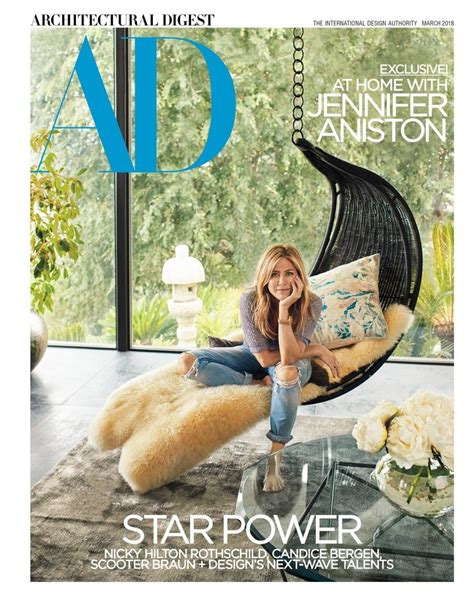 Jennifer Aniston’s interior design in Architectural Digest