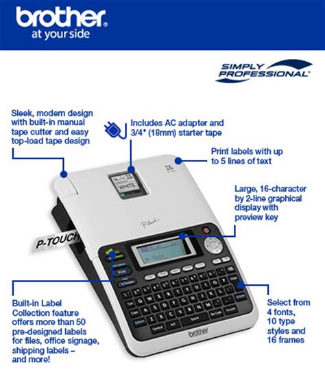 Brother P-Touch Label Maker User Manual - moonbackuper