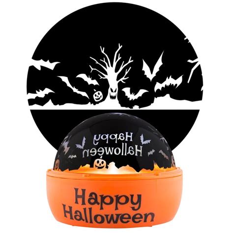 LightShow Tabletop Constant White Battery-operated Happy Halloween Indoor Light Show Projector ...