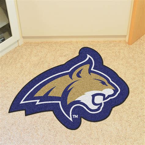 Montana State University Mascot Mat - "Bobcat" Logo - Floor Rug - Area Rug