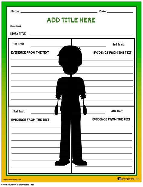 Character Traits Worksheets for Students | StoryboardThat