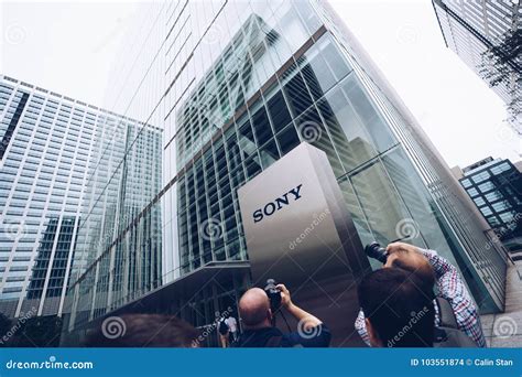 Tokyo, Japan, October 2017: Sony Corporation Headquarters Building in Tokyo Editorial Stock ...