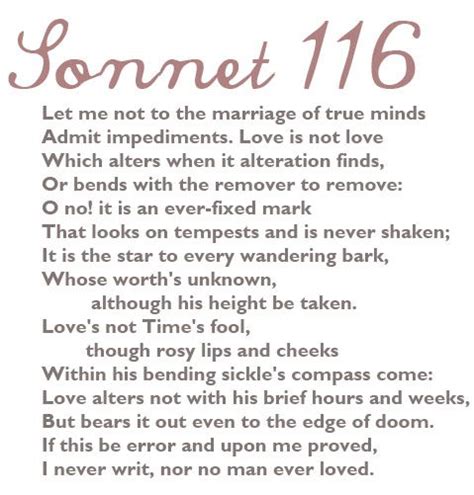 Love Sonnets By William Shakespeare