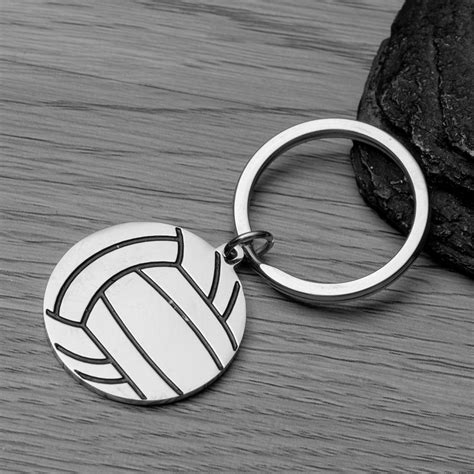 Personalized Engraved Volleyball Keychain– Sportybella