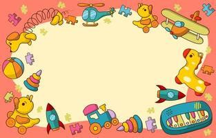 Kids Playing Toys Clipart