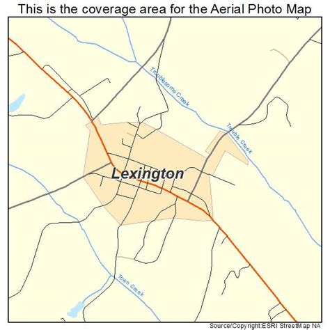 Aerial Photography Map of Lexington, GA Georgia