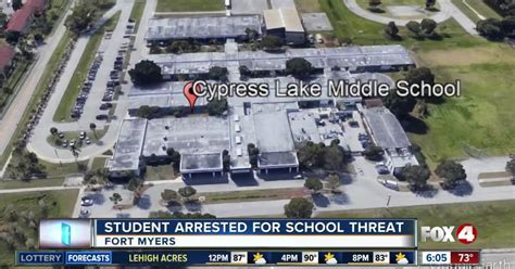 Cypress Lake Middle student arrested for school threat