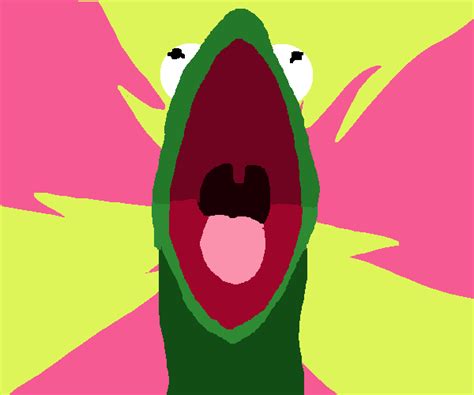 Pixilart - kermit screaming pfp by protodragon