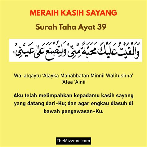 Surah Yusof Ayat 4 Rumi : Ayat Penyeri Wajah - Seri Muka - The Mizzone