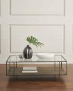 Four Hands Troye Metal & Glass Coffee Table | Horchow