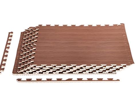 Amazon Basics Wood Print Foam Puzzle Mat Interlocking Tiles | Interlocking tile, Foam floor ...