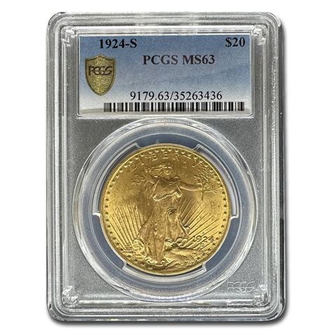 Buy 1924-S $20 Saint-Gaudens Gold Double Eagle MS-63 PCGS | APMEX