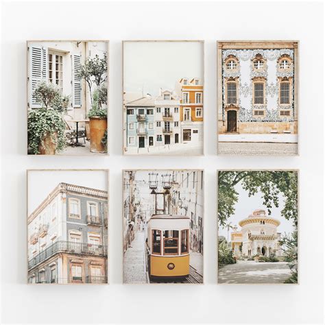 Portugal Art Set of 6 Portugal Print Travel Boho Decor Art - Etsy