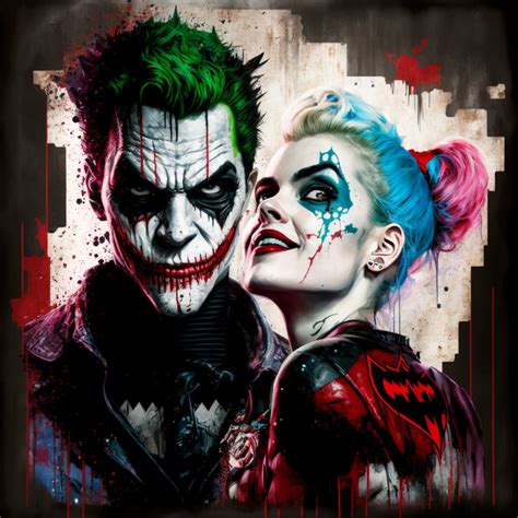 Joker & Harley Quinn's Art, Hollywood, Movie, Naughty, Bad Girl Digital ...