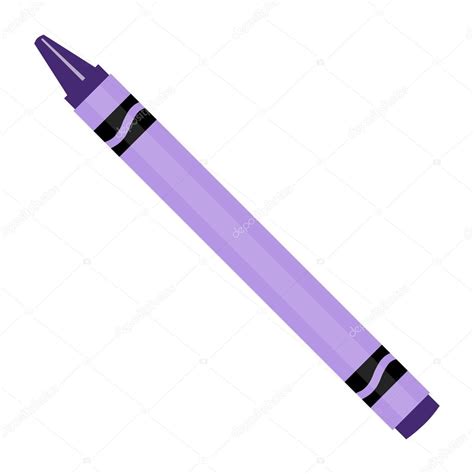 Purple wax crayon Stock Vector Image by ©viktorijareut #92453716