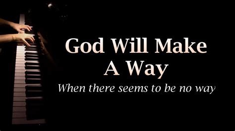 God Will Make A Way - Piano instrumental | With lyrics | Song - YouTube