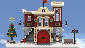 Winter Village Fire Station - LEGO Tower Wiki