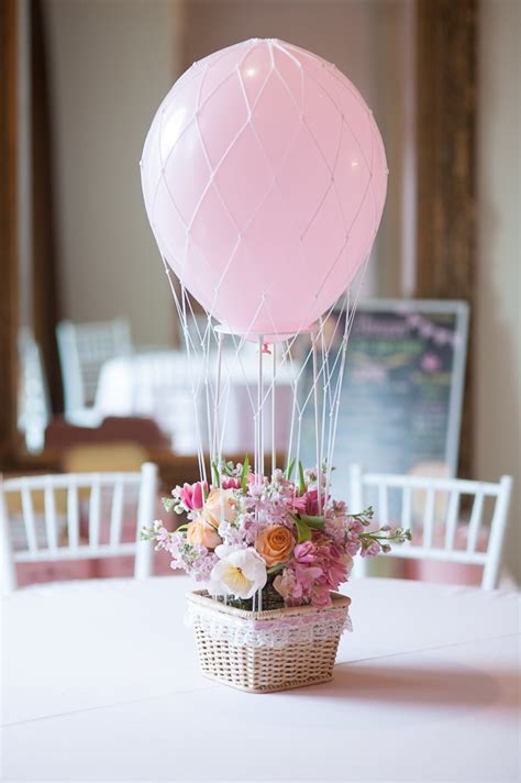 GLENWOOD WEBER DESIGN'S FLORAL HOT AIR BALLOON CENTERPIECE PARTY DECOR ...