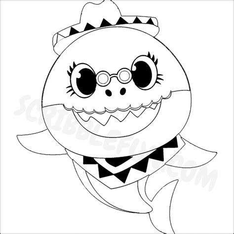 Pinkfong Baby Shark Coloring Page For Kids Mitraland - vrogue.co