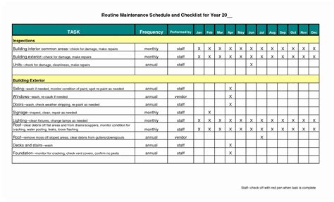 Preventative Maintenance Plan Template | Excel templates, Schedule ...