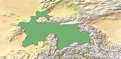 Blank map of Tajikistan : Free Gif, PNG and Vector Blank Maps