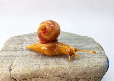 Glass Snail Figurine Blown Glass Snail Art Glass Glass - Etsy