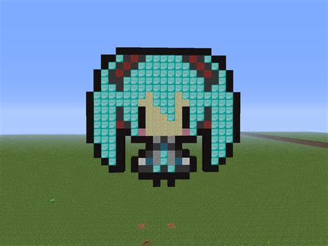 Chibi pixel Miku in minecraft by snivybeatseverything on DeviantArt