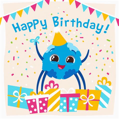 Happy Birthday Party Gift Sticker GIF | GIFDB.com