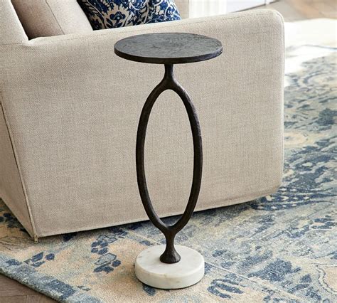 Metal Accent Tables For Small Spaces - Wood Top Accent Table With Metal Base Small At Home : It ...