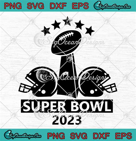 Super Bowl 2023 Superbowl Trophy SVG, NFL Football SVG, Vince Lombardi ...