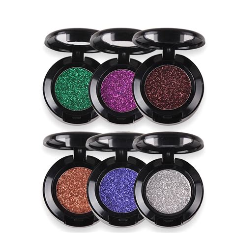 Diamond Glitter Eyeshadow 27 Colors Single Palette Make up Shimmer ...