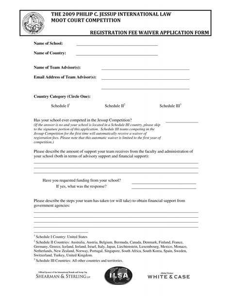 2009 Waiver Application Form