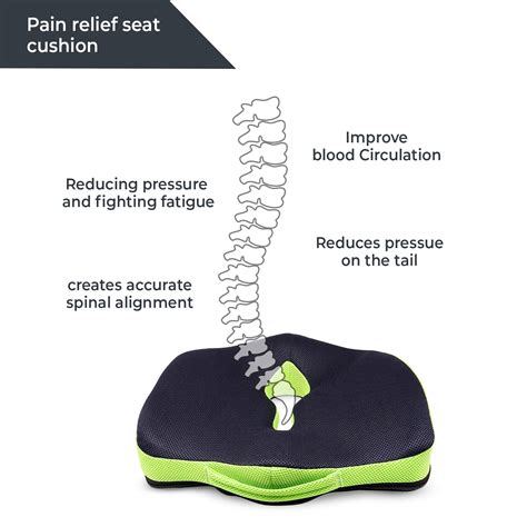 Coccyx Pillow & Coccyx Cushion Seat for Relief from Sciatica & Hip Pain – Sleepsia India Pvt Ltd