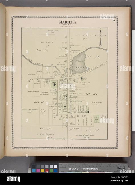 Marilla Village Cartographic. Atlases, Maps. 1880. Lionel Pincus and ...