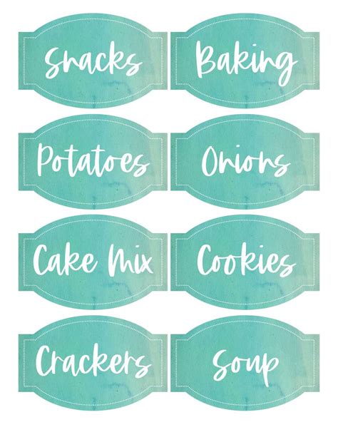 Free Printable Pantry Labels | The DIY Mommy Kitchen Labels Free, Free ...
