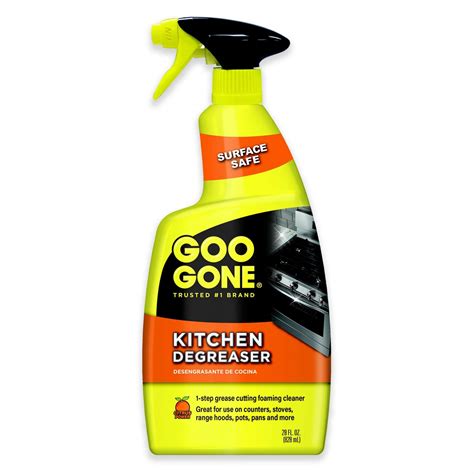 Goo Gone Kitchen Grease Cleaner and Remover 28-Ounce Spray Bottle ...