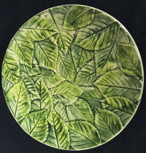 Italian Pottery Relief Mold Leaf Plate from phyls-vintage-potpourri on Ruby Plaza | Italian ...