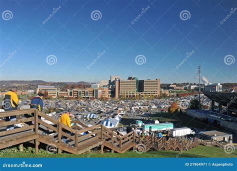 WVU football pregame editorial photo. Image of steps - 21964971