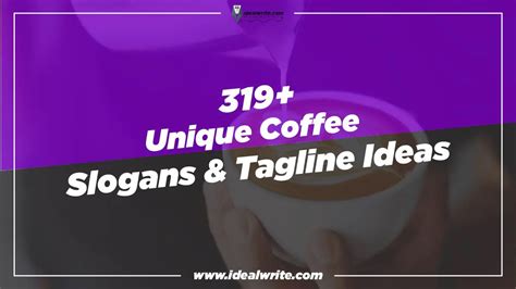 319 Unique Coffee Slogans Tagline Ideas To Attain Coffee, 54% OFF