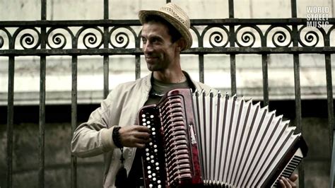 Paris Street Music: Incredible Russian Busker Accordionist - YouTube