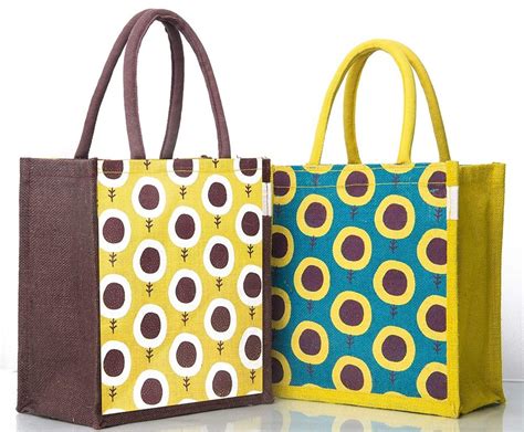 Short Cotton Padded Open Polkadot Jute Bag, Capacity: 4 Kg at Rs 85 ...