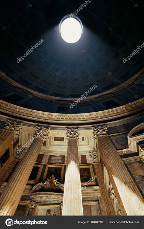 Pantheon interior with light beam — Stock Editorial Photo © rabbit75 ...