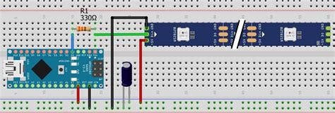 Arduino WS2812B LED Strip connection and Code