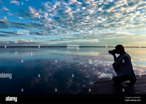 Sunset on Lake Peten Itza, El Remate, Petén, Guatemala Stock Photo - Alamy