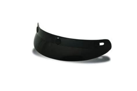 Bell Powersports 3 Snap Retro Helmet Visor Black- show