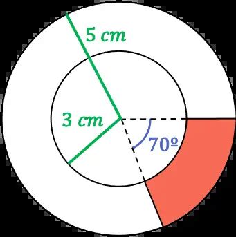 Cómo calcular el área de un trapecio circular (ejemplos)