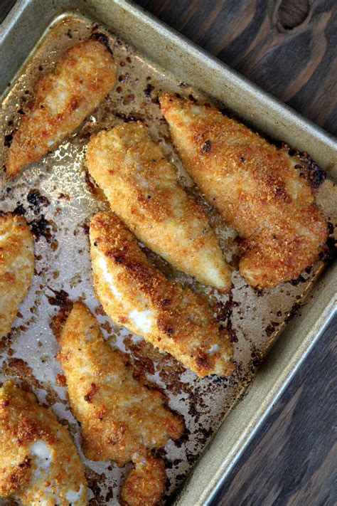 Baked Parmesan Chicken Tenders - Recipe Boy