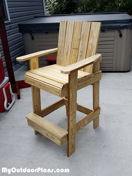 Free Tall Bar Height Adirondack Chair Plans & Templates 2024