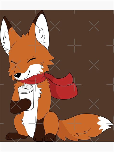 "Fall Fox" Poster by storm-fox-art | Redbubble