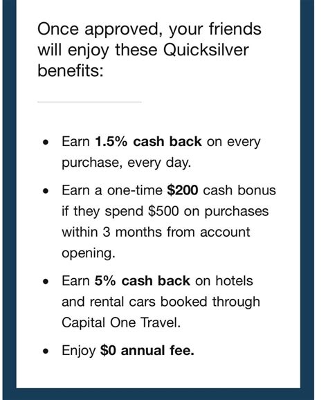 $200 dollars cash back when you spend $500, 1.5% cash back, $0 annual ...